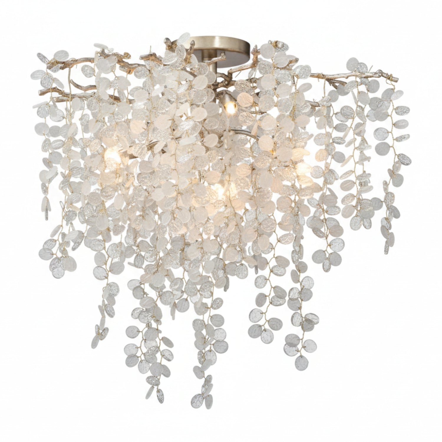 John Richard Shiro-noda Five-Light Semi-Flush Chandelier