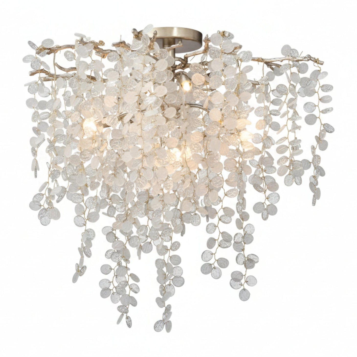 John Richard Shiro-noda Five-Light Semi-Flush Chandelier