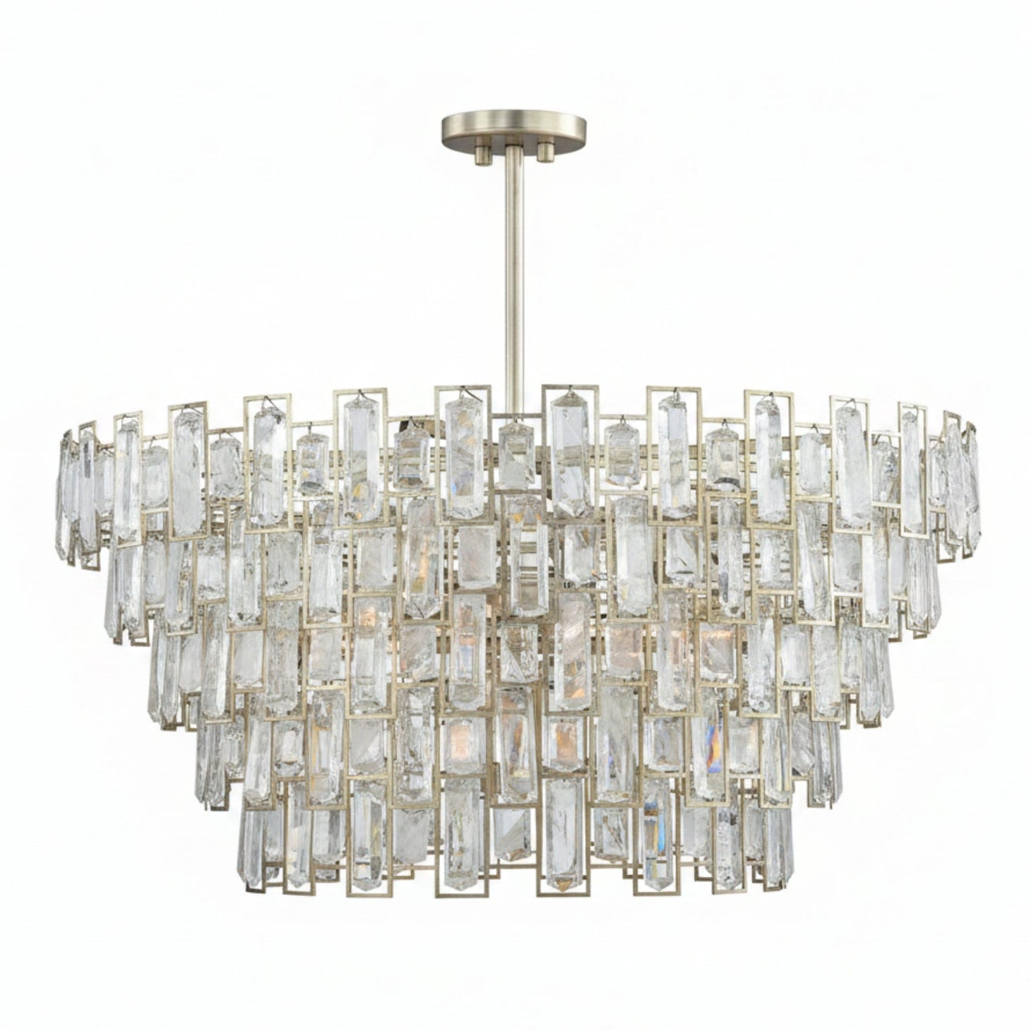 John Richard Sovereign Sixteen-Light Chandelier — in Silver Champagne finish