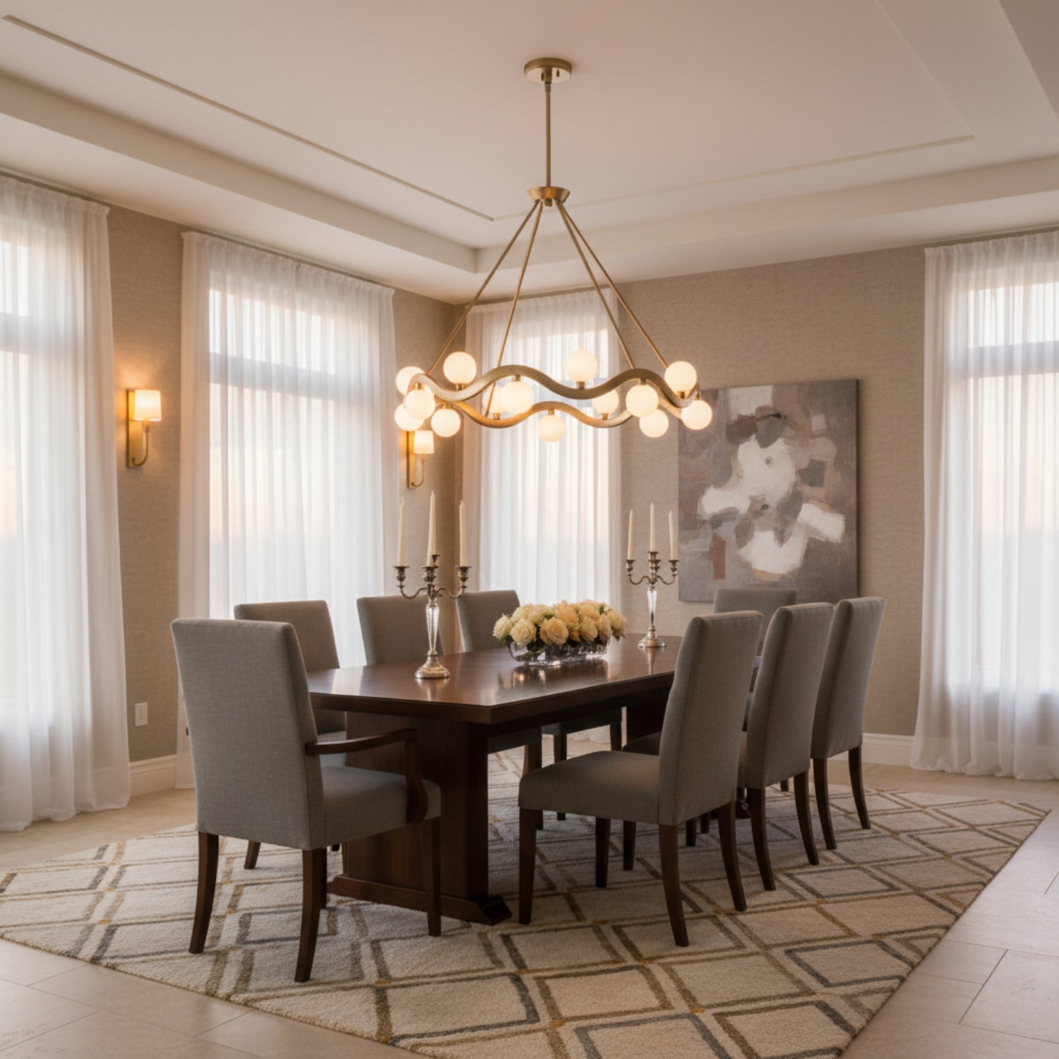 John Richard Cantus Sixteen-Light Chandelier