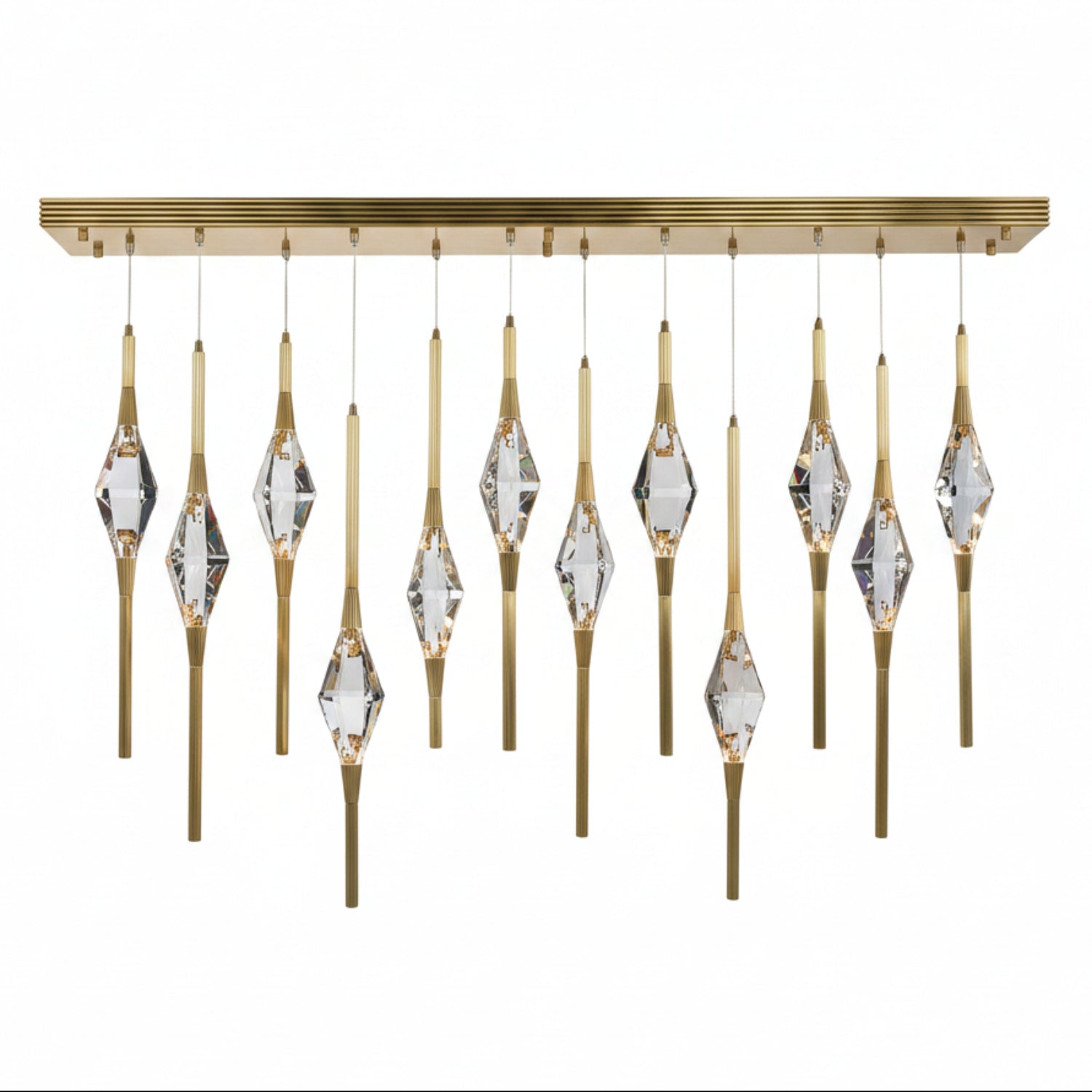 John Richard Sprezzatura Twelve-Light Horizontal Chandelier