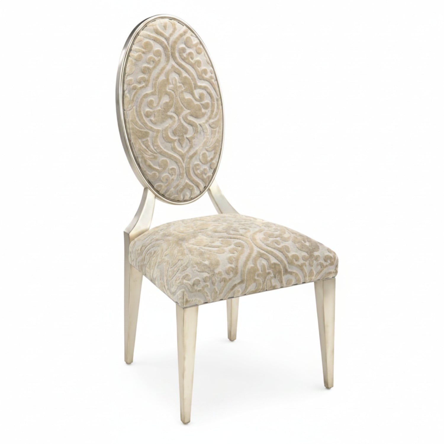 John Richard Ariane Burnished Silver Side Chair