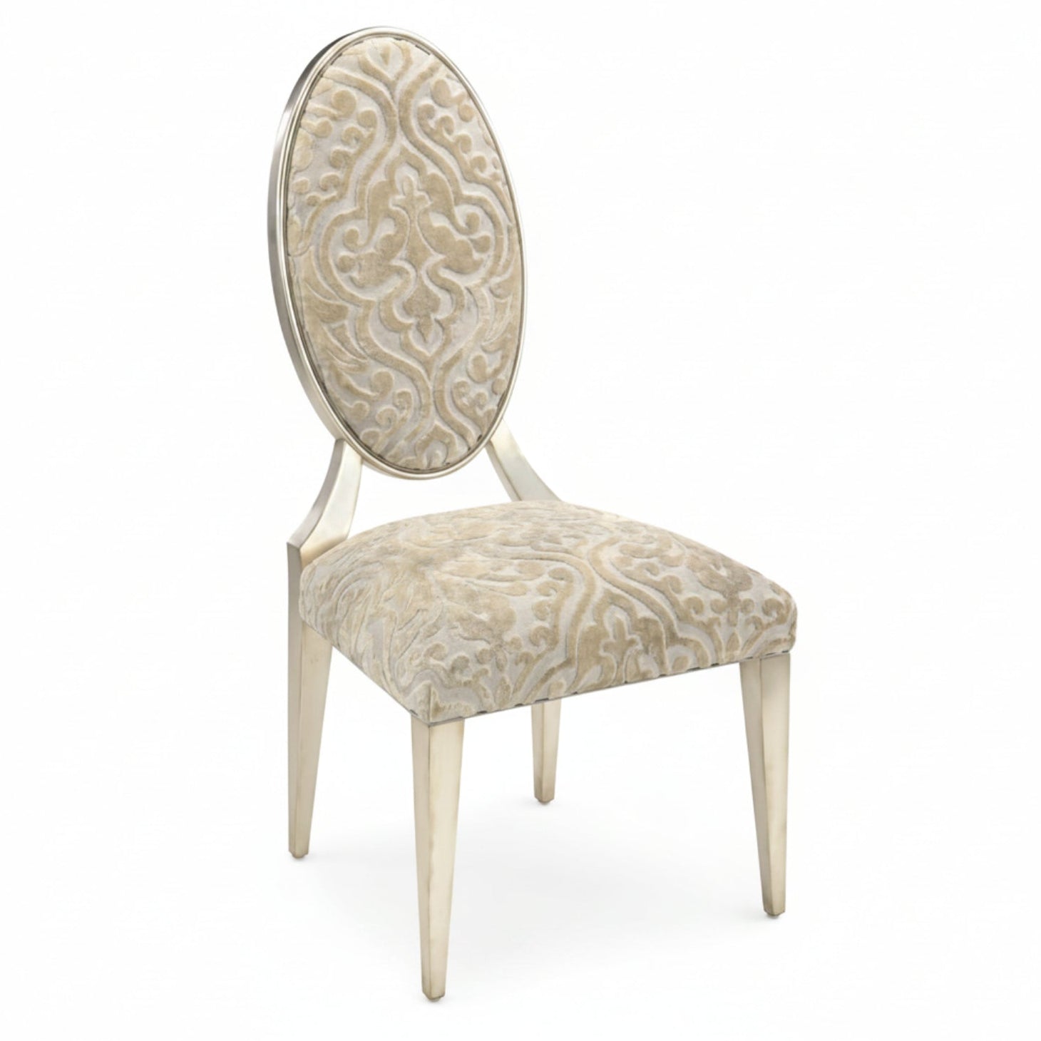 John Richard Ariane Burnished Silver Side Chair