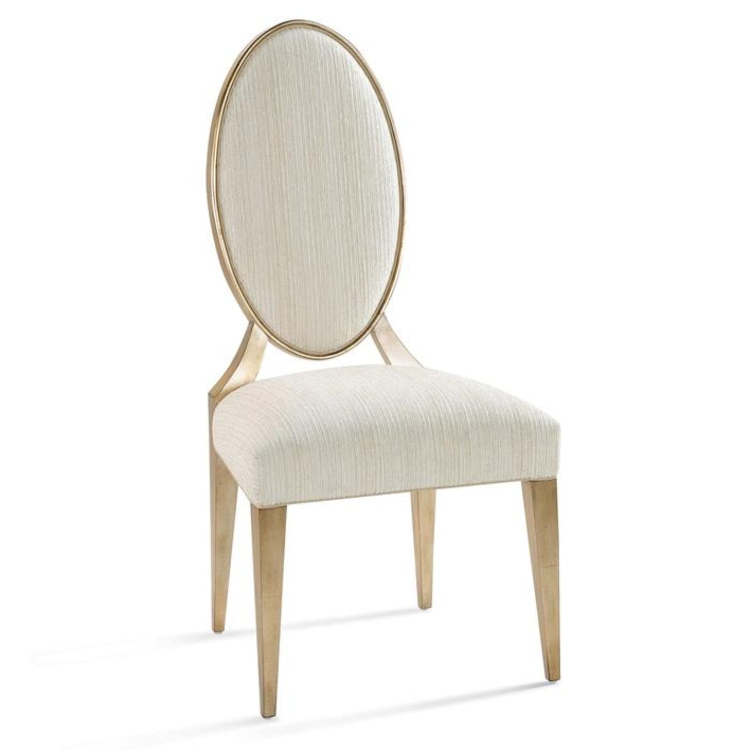John Richard Ariane Rose Silver Side Chair