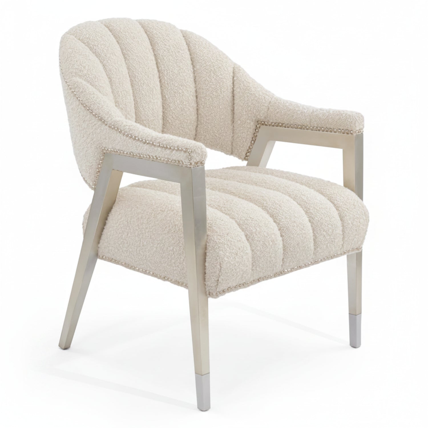 John Richard Luna Burnished Silver Chair