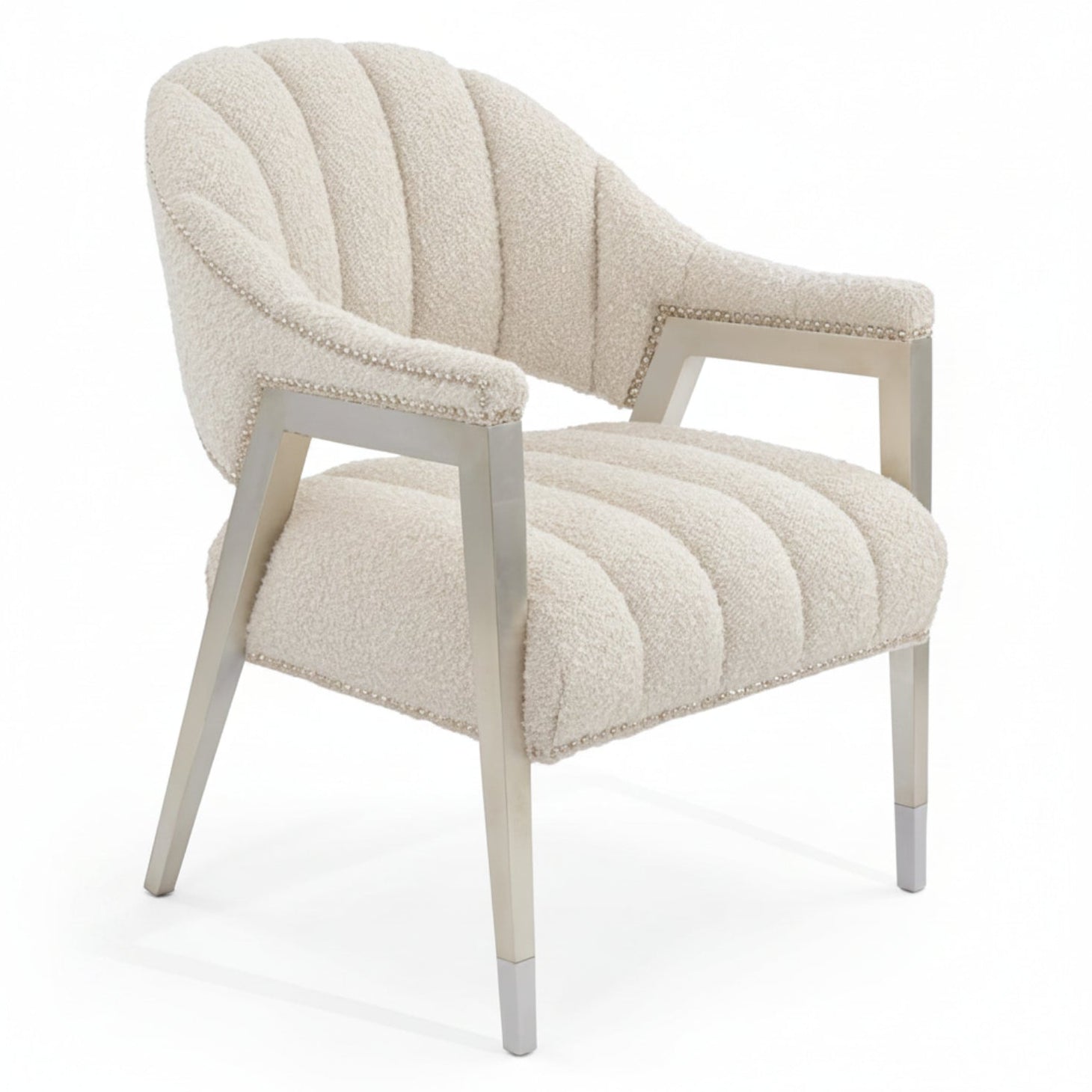 John Richard Luna Burnished Silver Chair