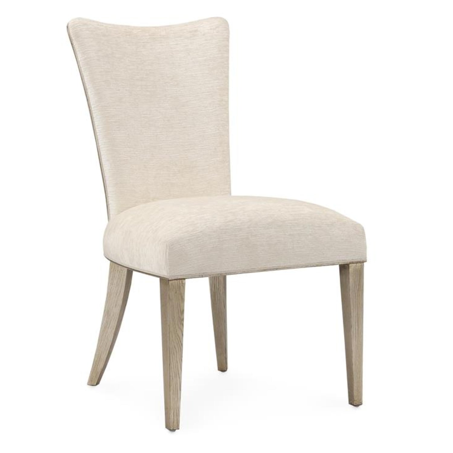 John Richard Bangle Silver White Dining Chair