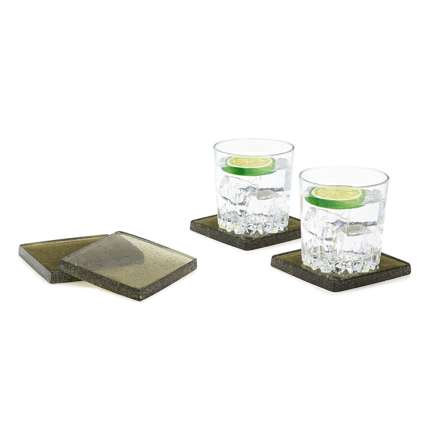 Bubble Glass Coaster Set of 4