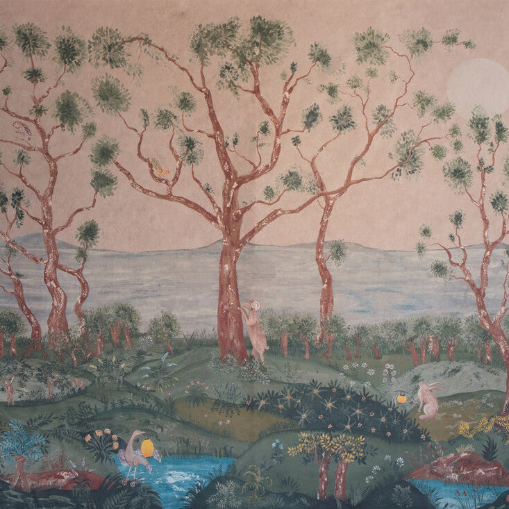 Andrew Martin x Kravet Couture Lantern Parade Dusk Wallpaper