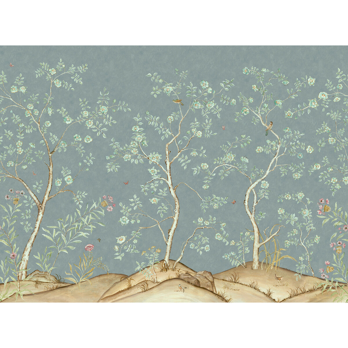 Andrew Martin x Kravet Couture Songbird Rain Wallpaper