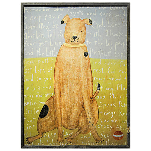 Sugarboo & Co Bown Dog Boy Framed Art Print