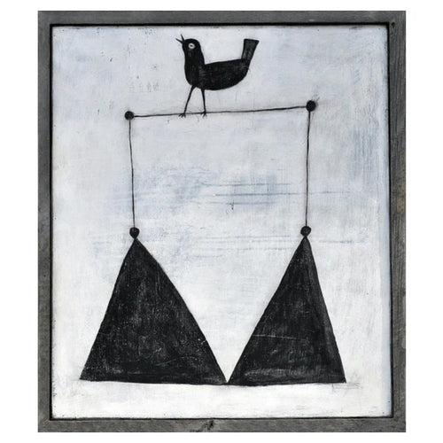 Sugarboo & Co Bird On A Wire Framed Art Print