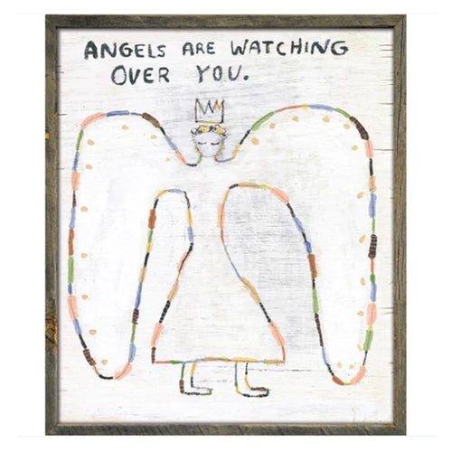 Sugarboo & Co Angels Are Watching Framed Art Print