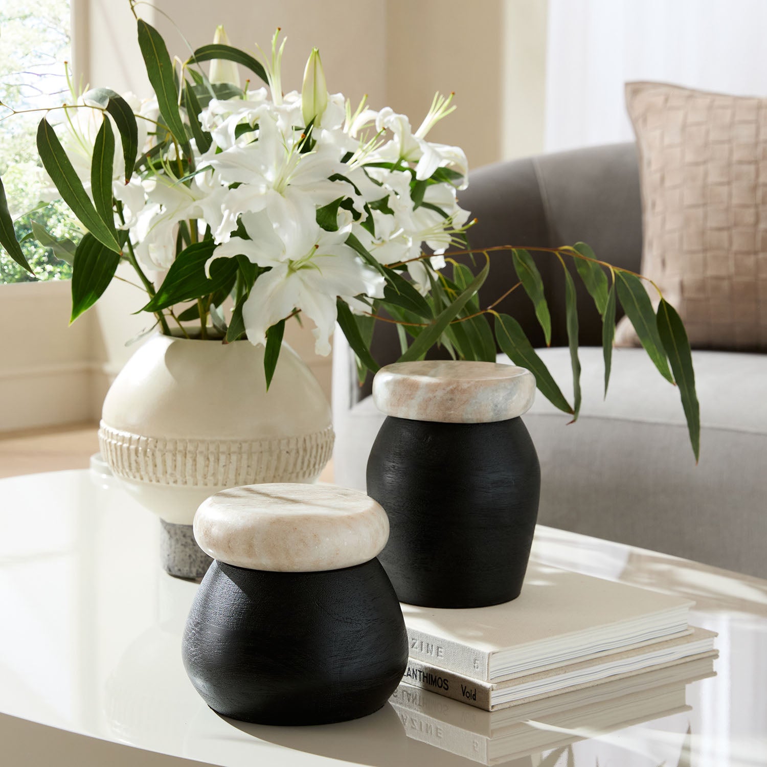 Arteriors Noelle Container Set of 2