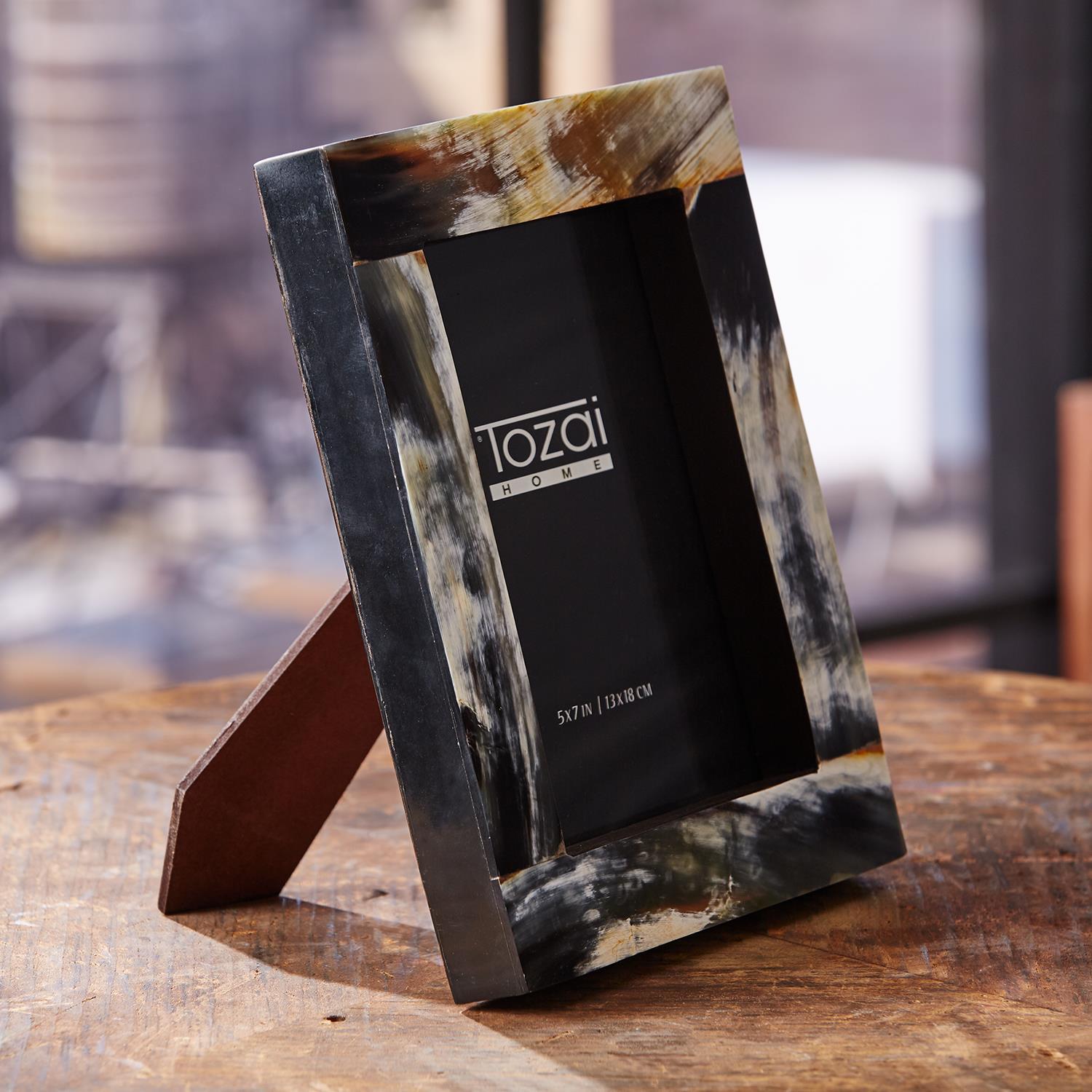 Bayard Natural Horn Photo Frame Set of 2