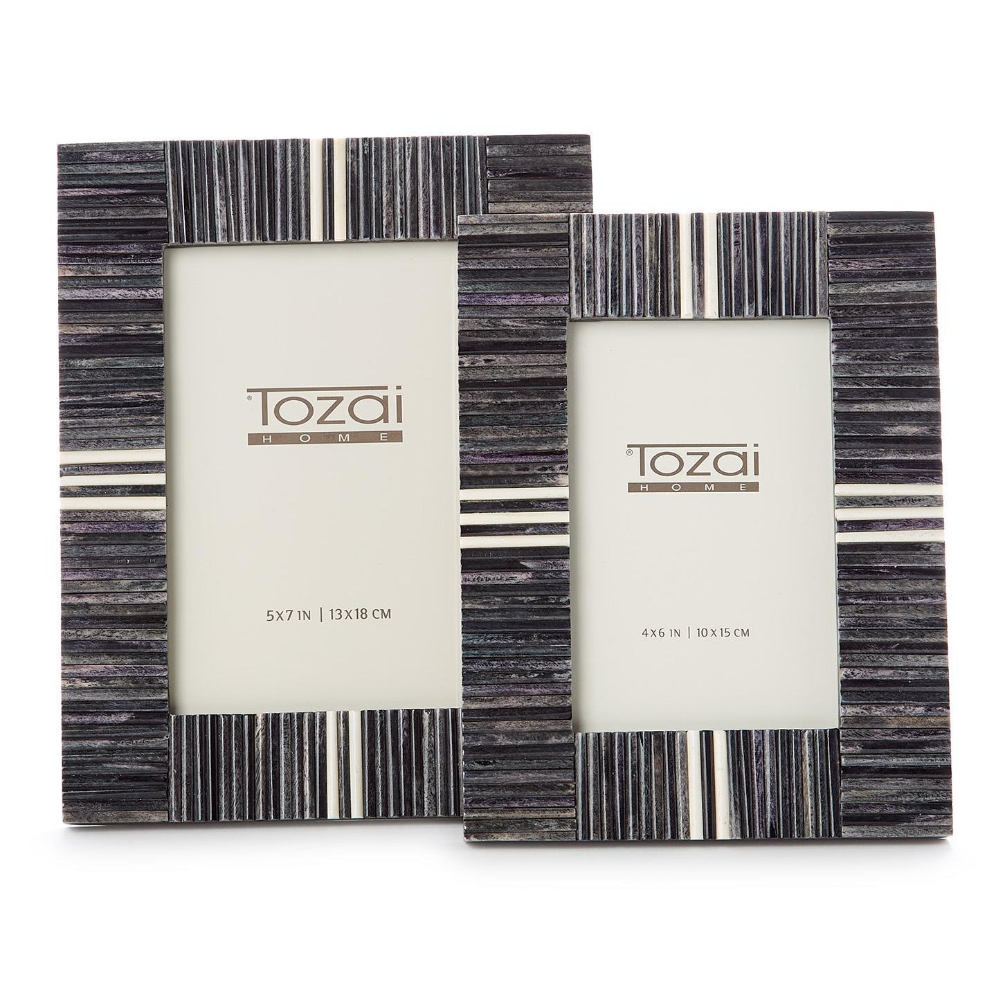 Stacks Gray Photo Frame Set of 2