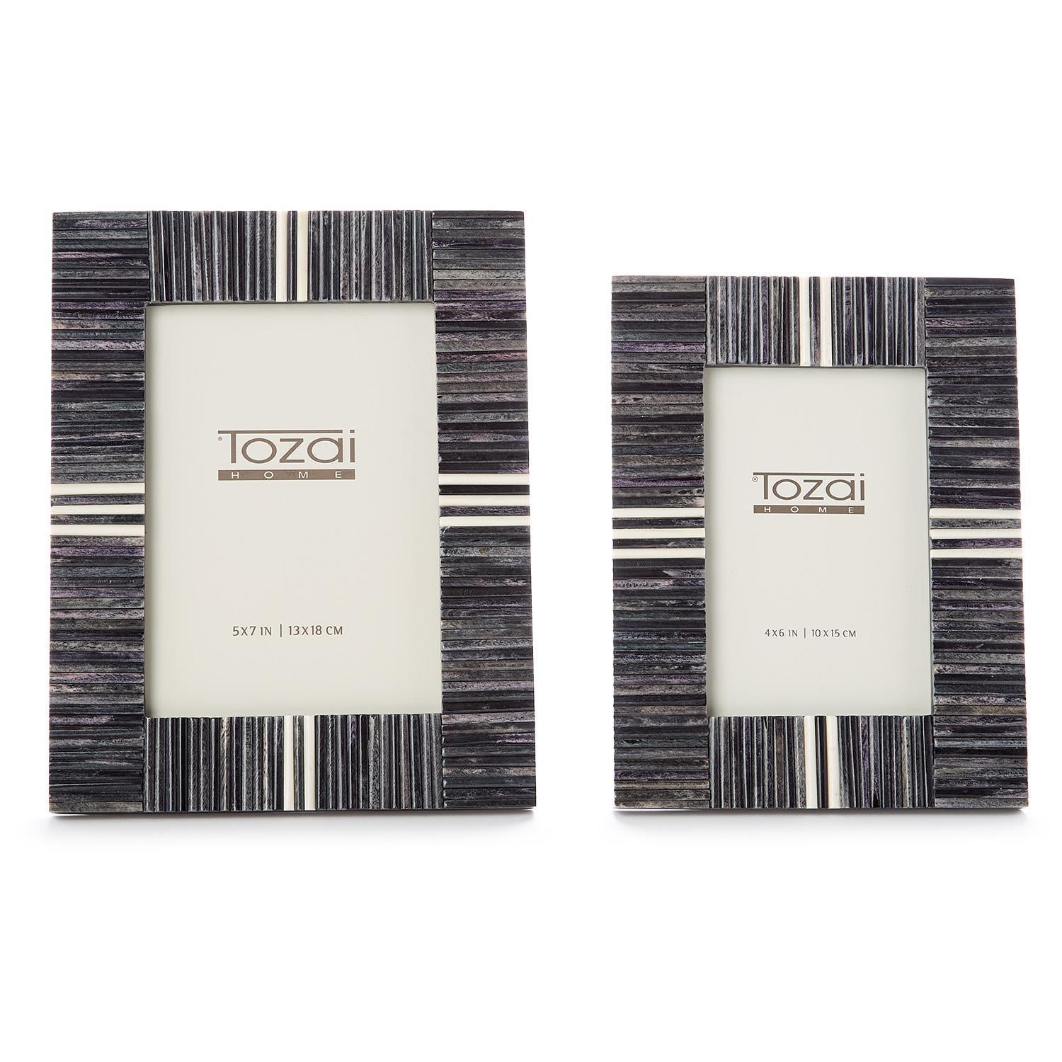 Stacks Gray Photo Frame Set of 2