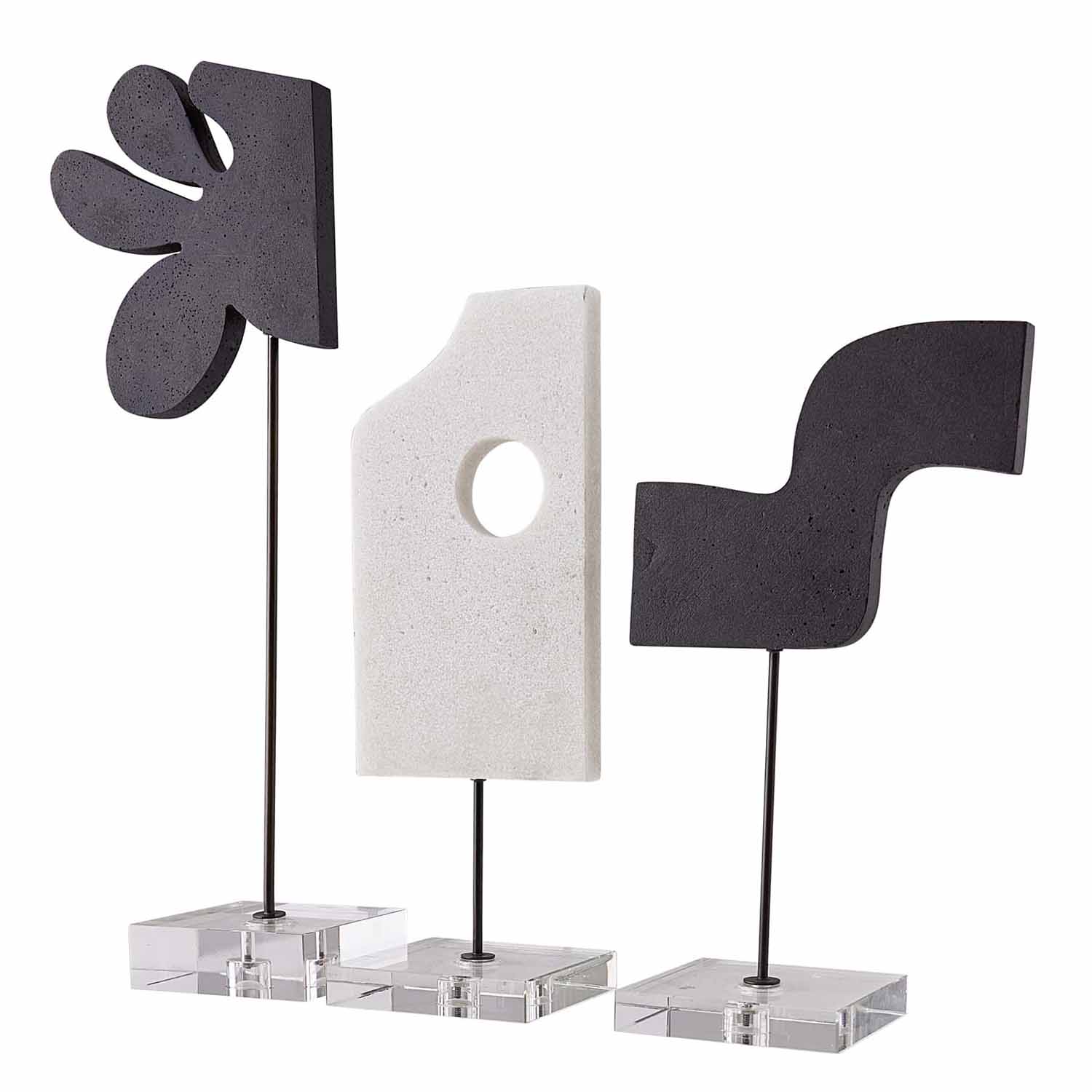 Arteriors Uri Sculpture Set of 3 - Final Sale