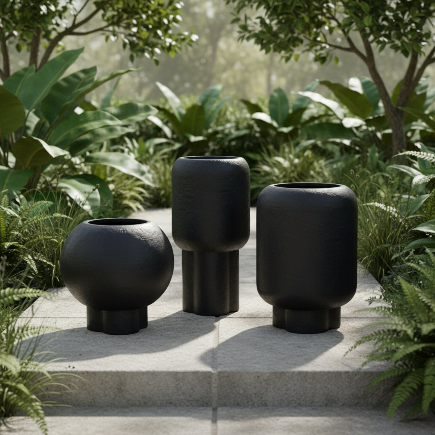 Arteriors Lorenzo Medium Concrete Outdoor Planter