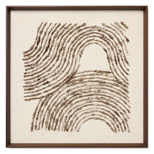 Loloi Phase Framed Wall Art – Wool Wall Art | Paynes Gray