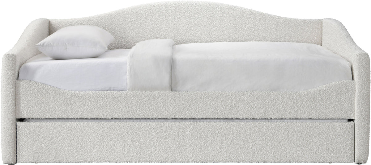 Arlo Cream Boucle Fabric Upholstered Twin Daybed