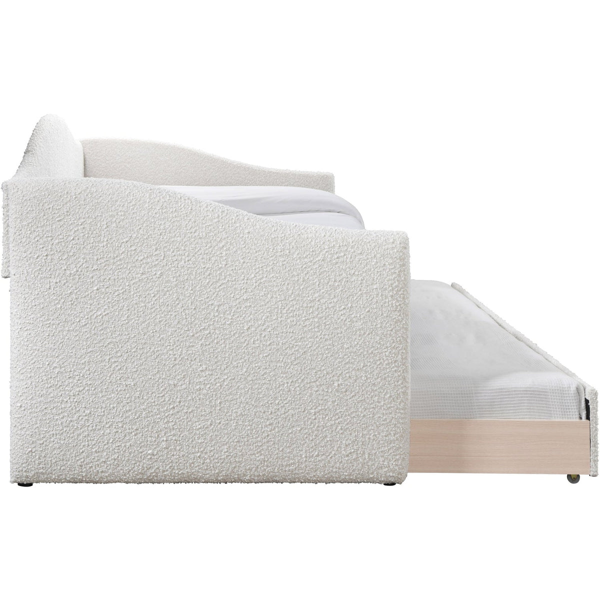 Arlo Cream Boucle Fabric Upholstered Twin Daybed
