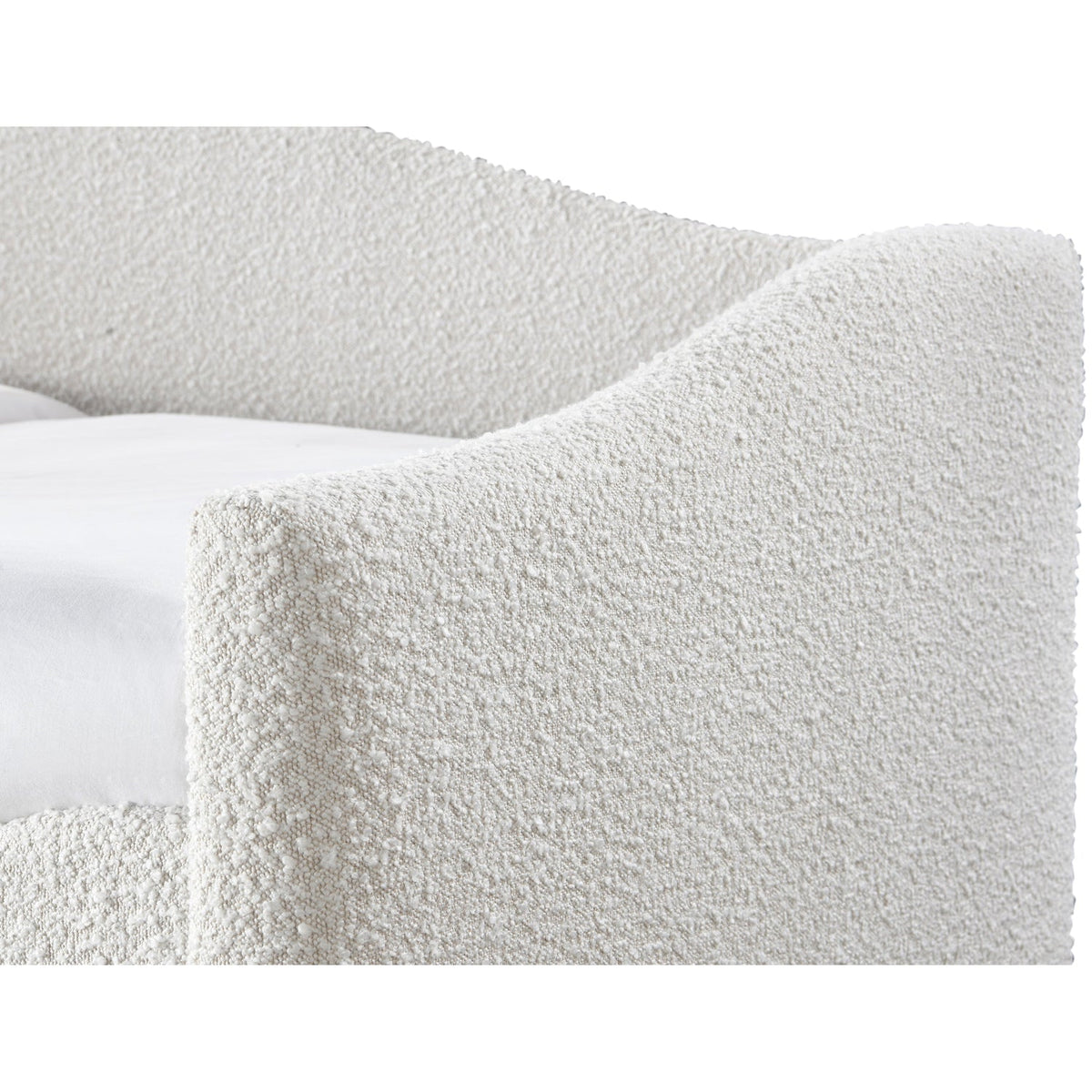 Arlo Cream Boucle Fabric Upholstered Twin Daybed