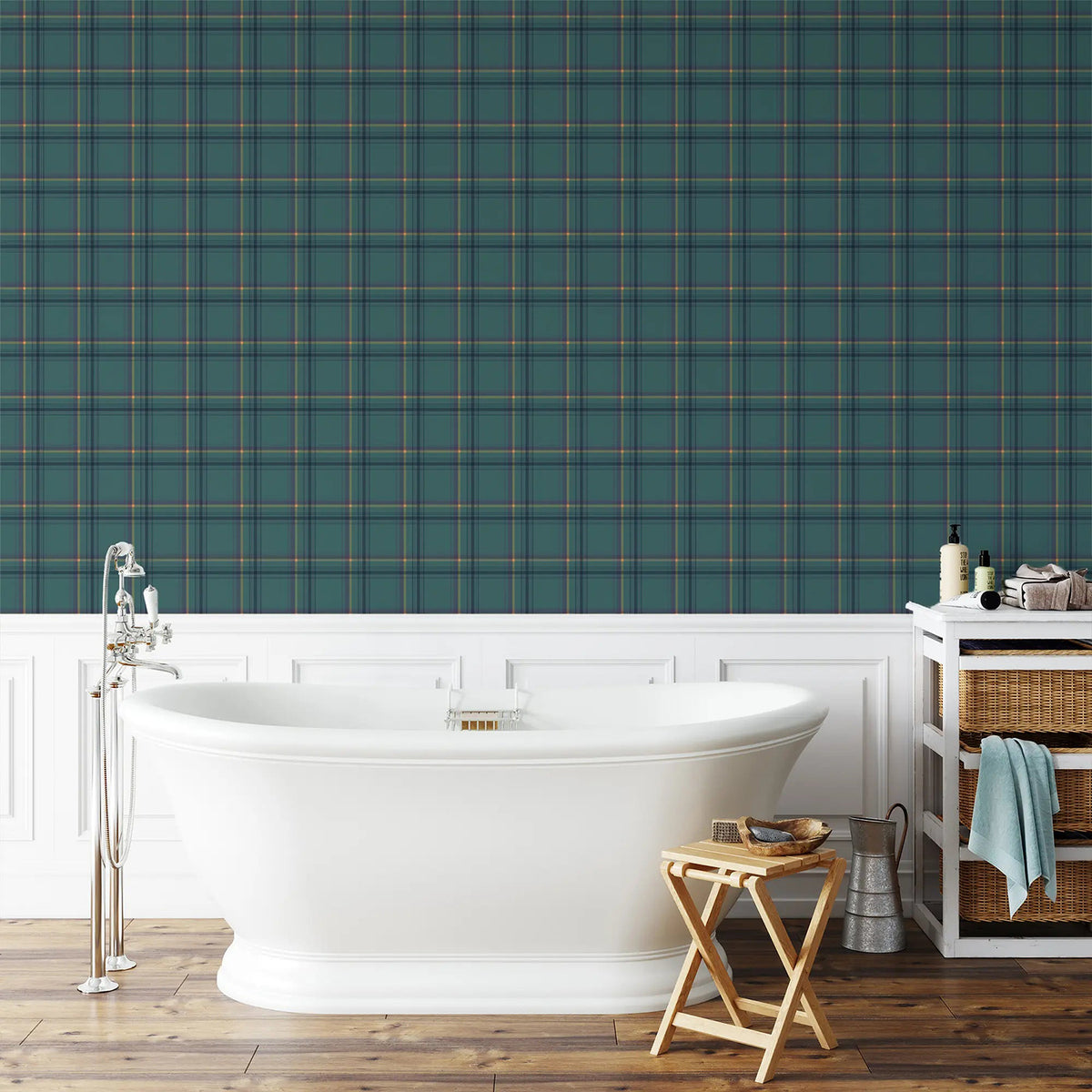 Mitchell Black Ashcroft Tartan Wallpaper