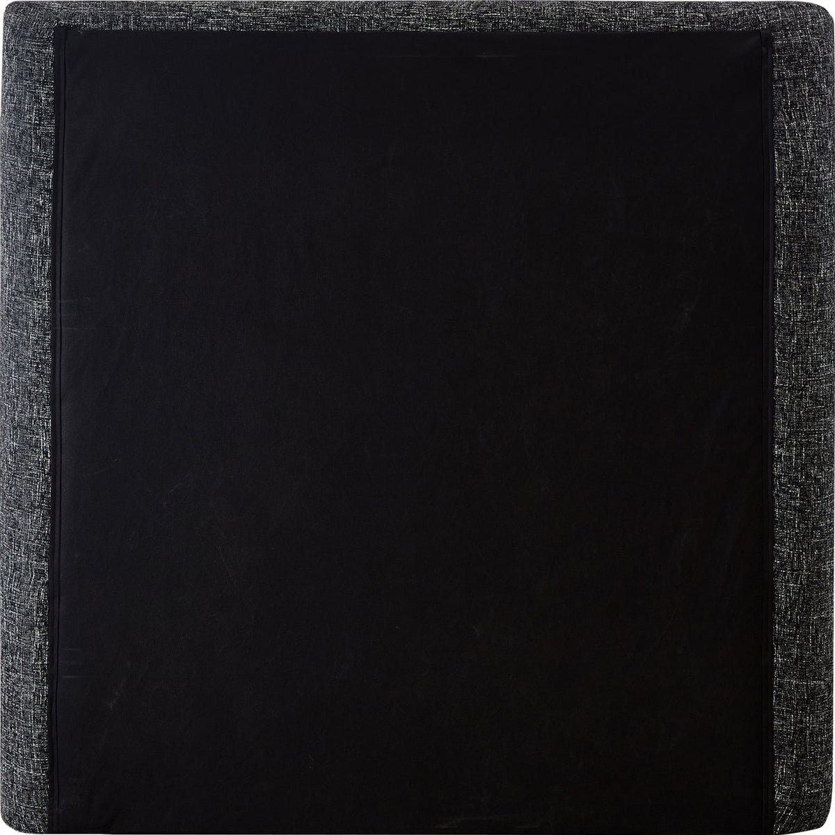 Penny Black Linen Textured Fabric Upholstered Bed