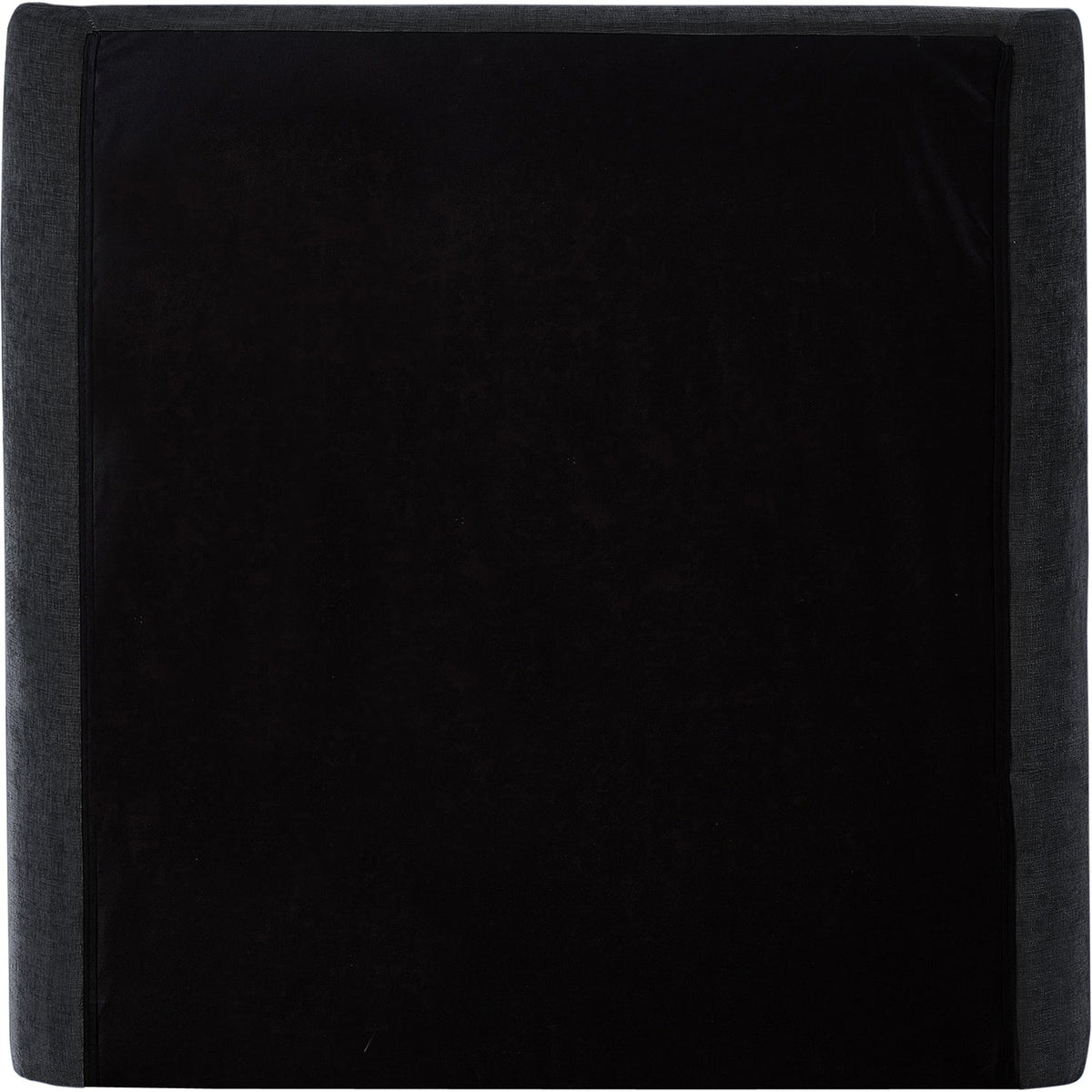 Penny Black Chenille Fabric Upholstered Bed