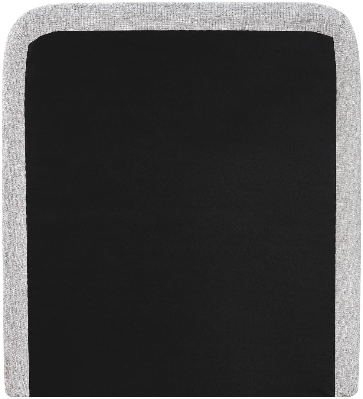 Fira Grey Linen Textured Fabric Upholstered Bed