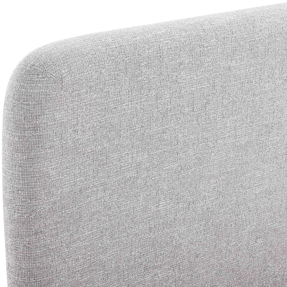 Fira Grey Linen Textured Fabric Upholstered Bed