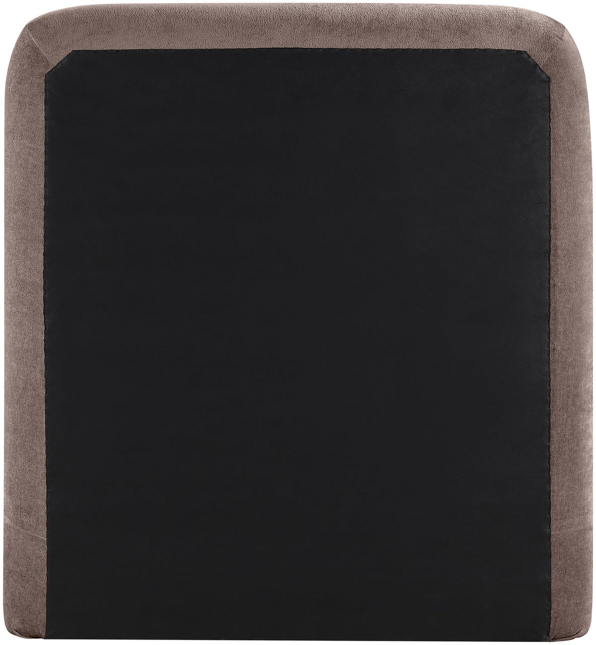 Fira Brown Chenille Fabric Upholstered Bed