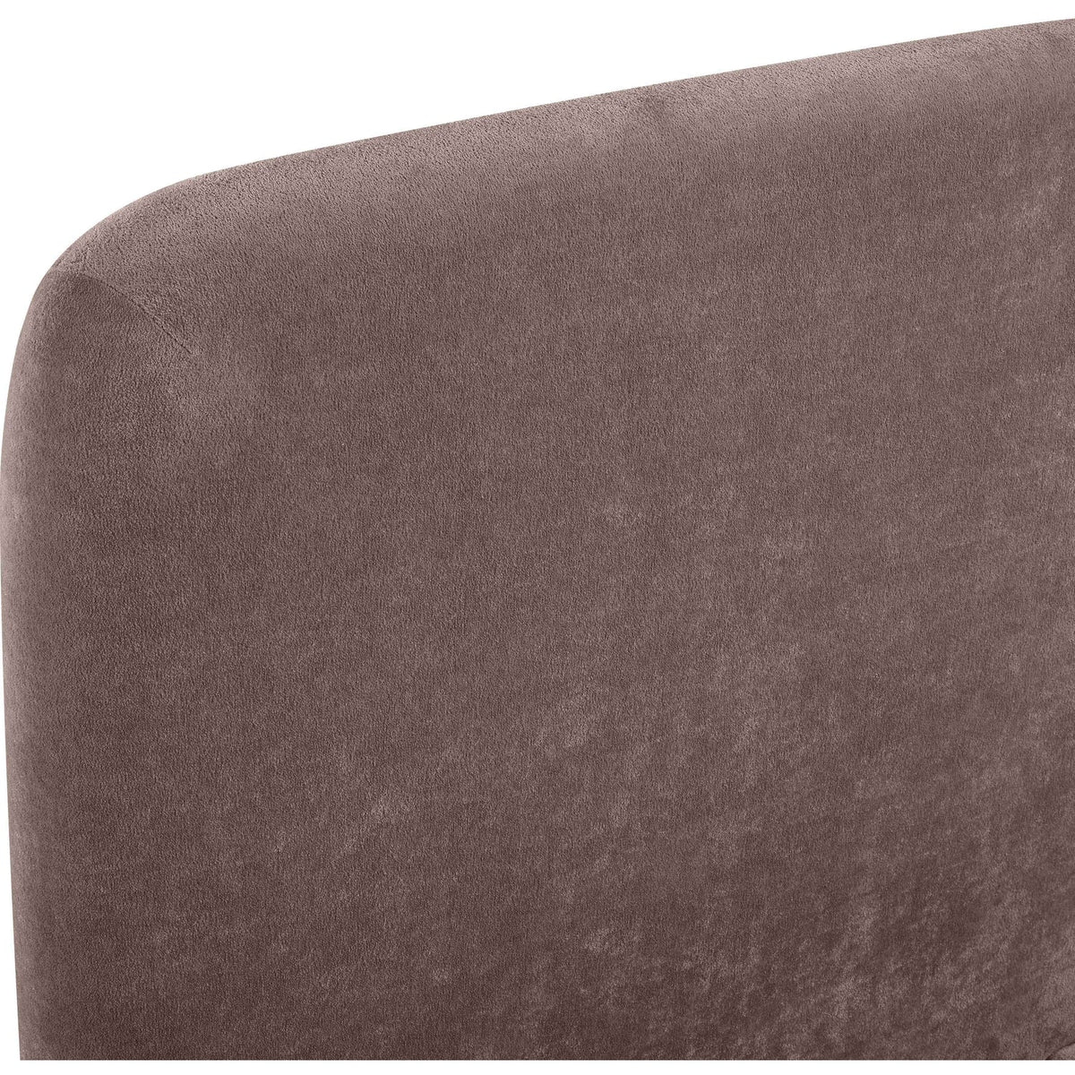 Fira Brown Chenille Fabric Upholstered Bed