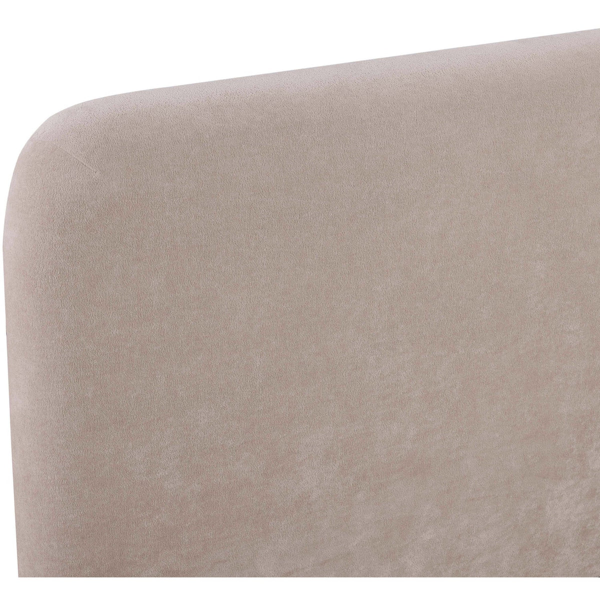Fira Taupe Chenille Fabric Upholstered Bed