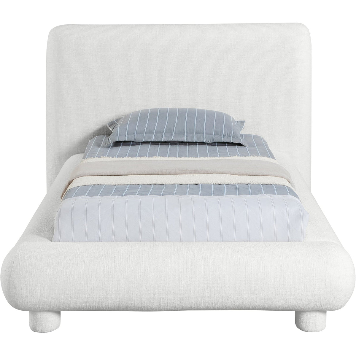 Blair Cream Fabric Upholstered Bed