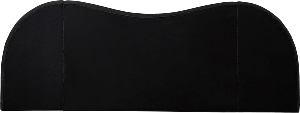 Everest Black Boucle Fabric Upholstered Bed