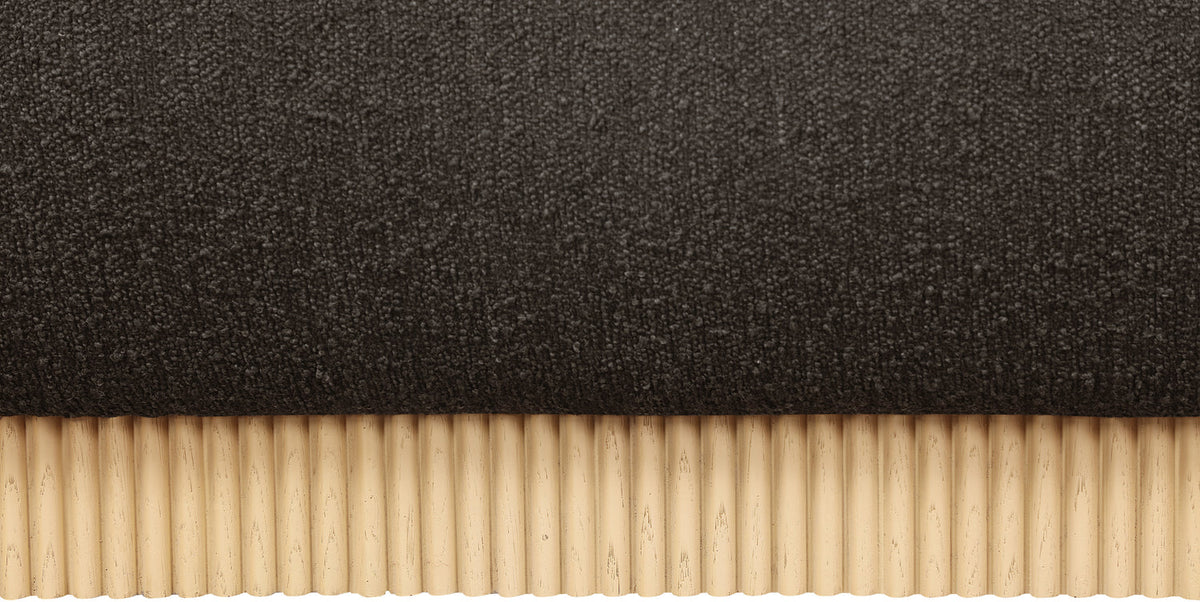 Rigby Brown Boucle Fabric Upholstered Bed