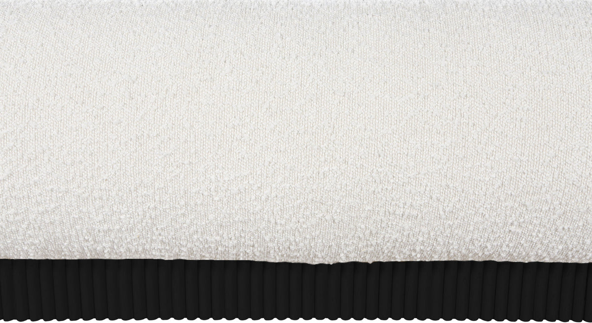 Rigby Cream Boucle Fabric Upholstered Bed