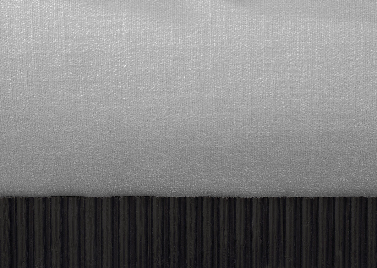 Rigby Grey Linen Textured Fabric Upholstered Bed