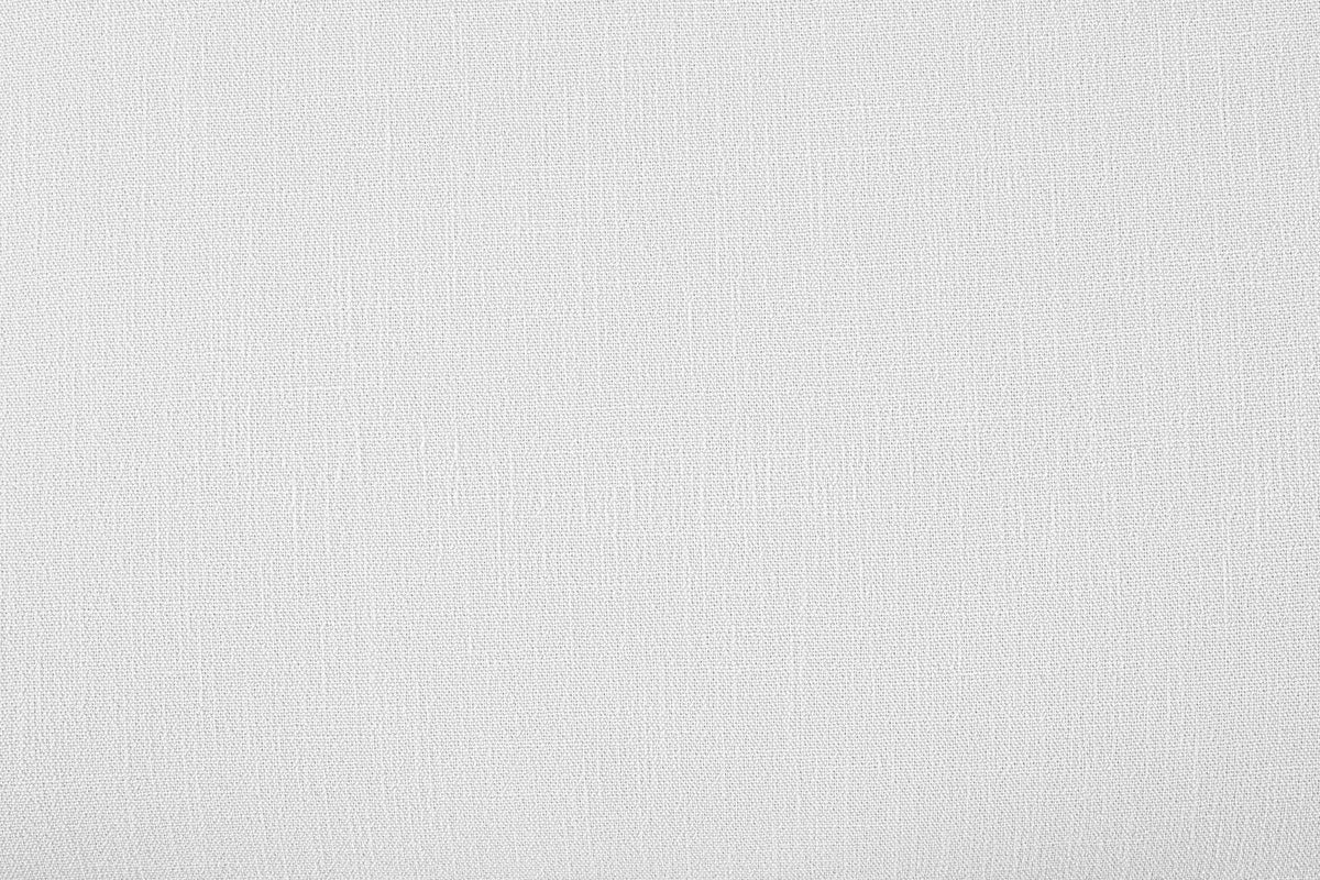 Kendall White Linen Textured Fabric Upholstered Bed