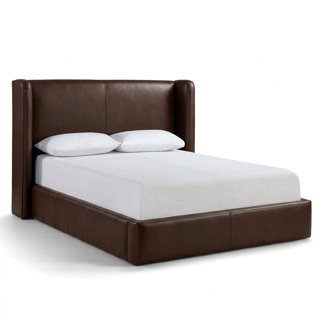 Kendall Brown Velvet Upholstered Bed