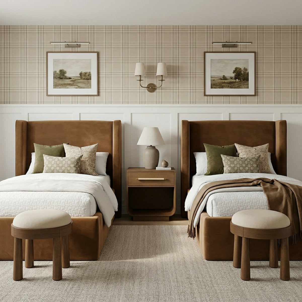 Kendall Saddle Velvet Upholstered Bed