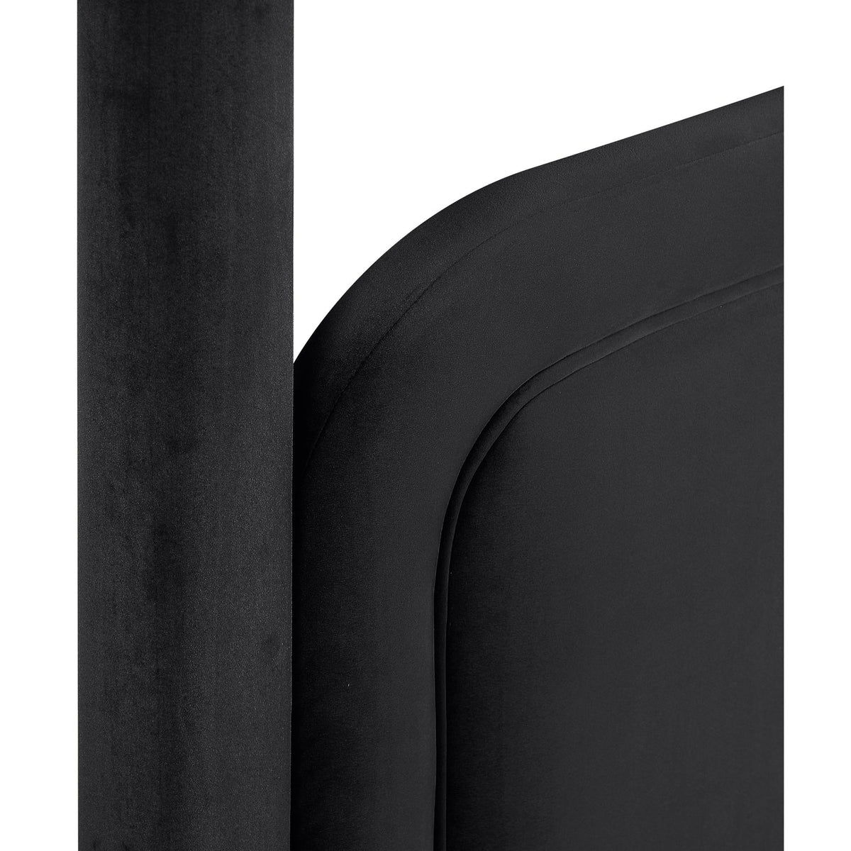 Salina Black Velvet Upholstered Bed