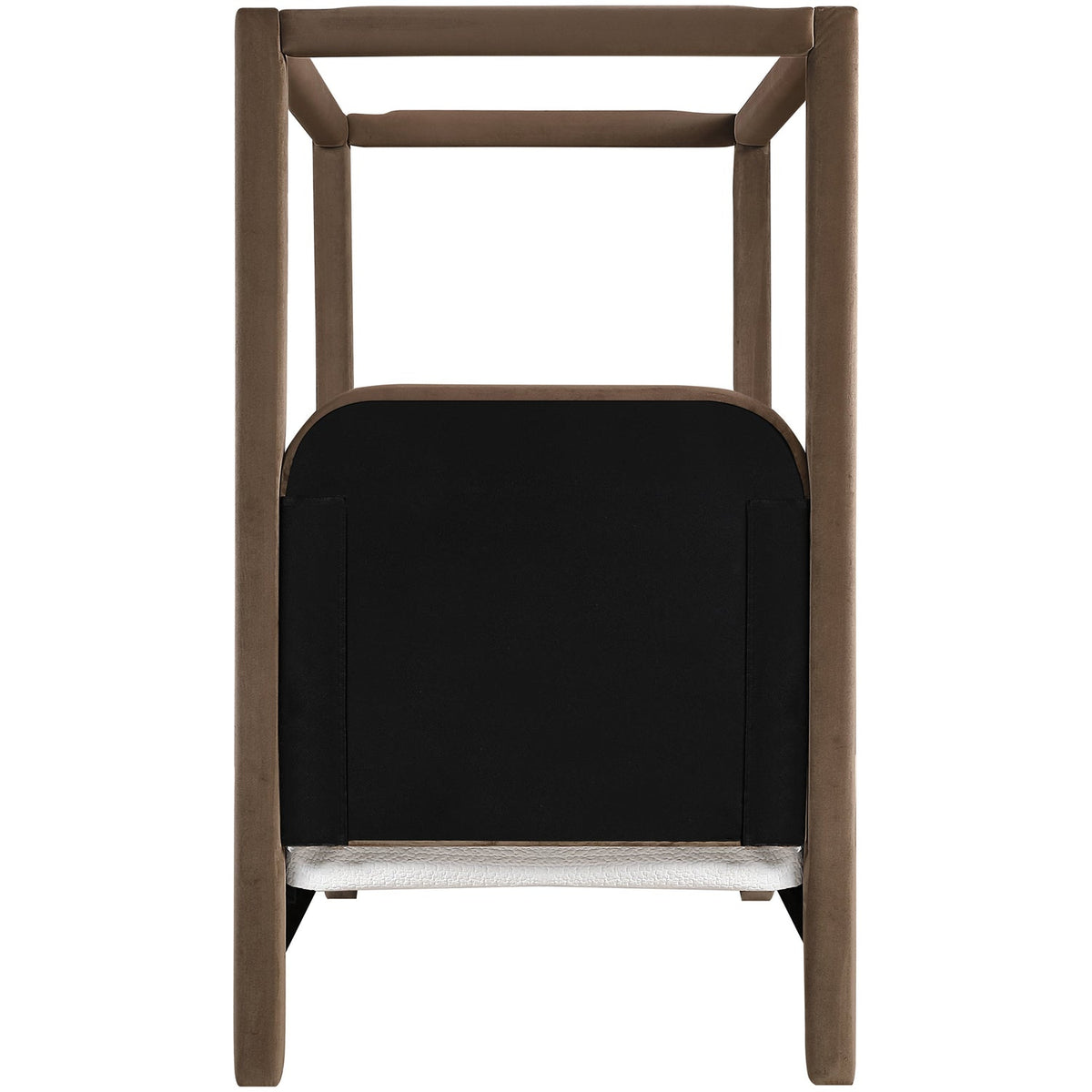 Salina Brown Velvet Upholstered Bed