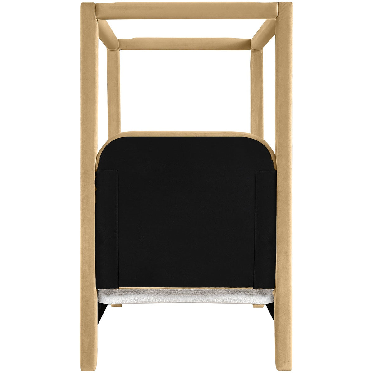 Salina Camel Velvet Upholstered Bed