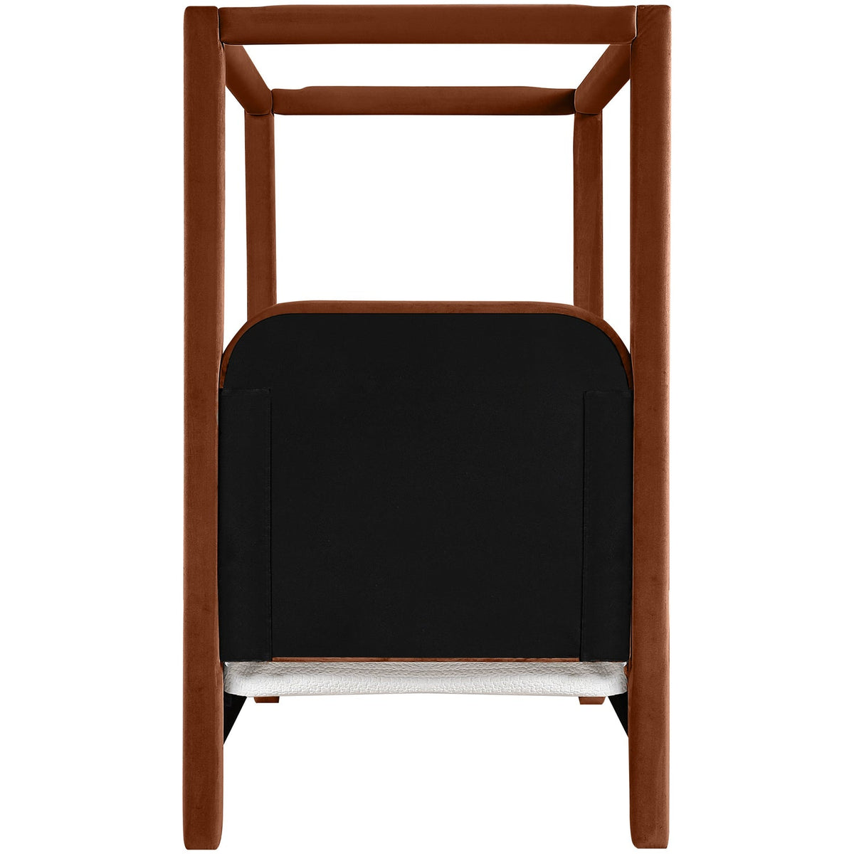 Salina Cognac Velvet Upholstered Bed
