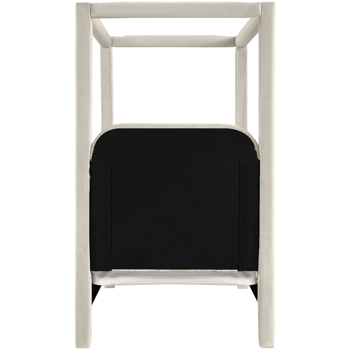 Salina Cream Velvet Upholstered Bed