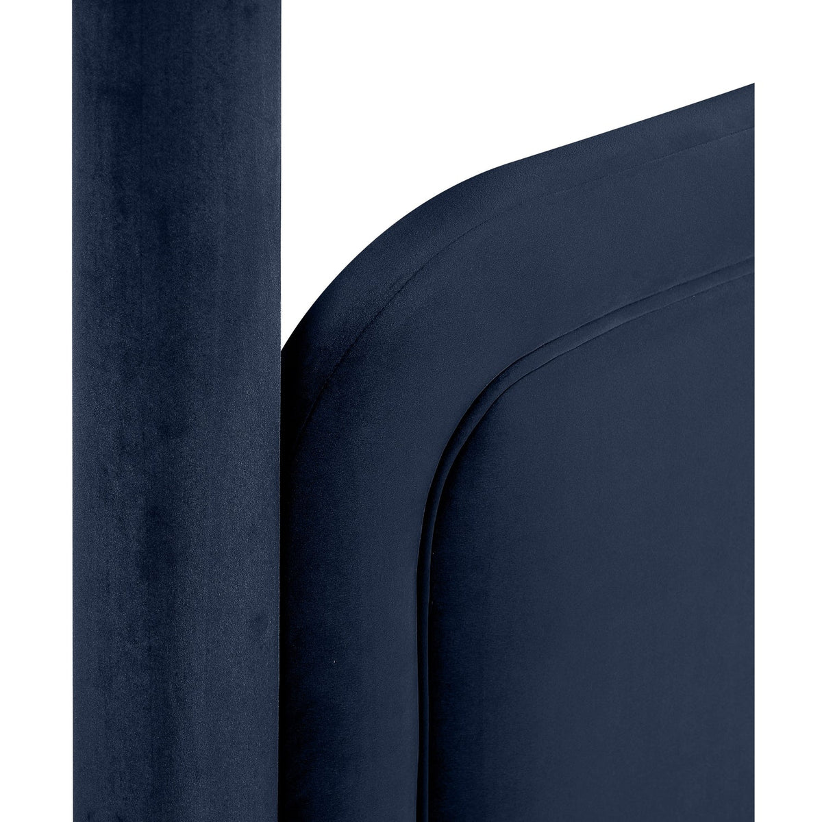 Salina Navy Velvet Upholstered Bed