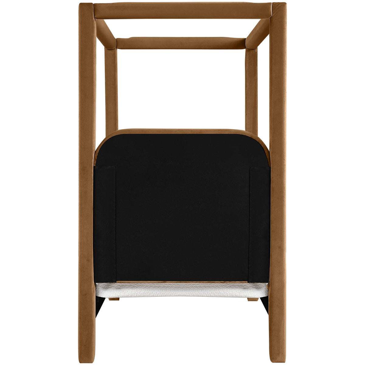Salina Saddle Velvet Upholstered Bed